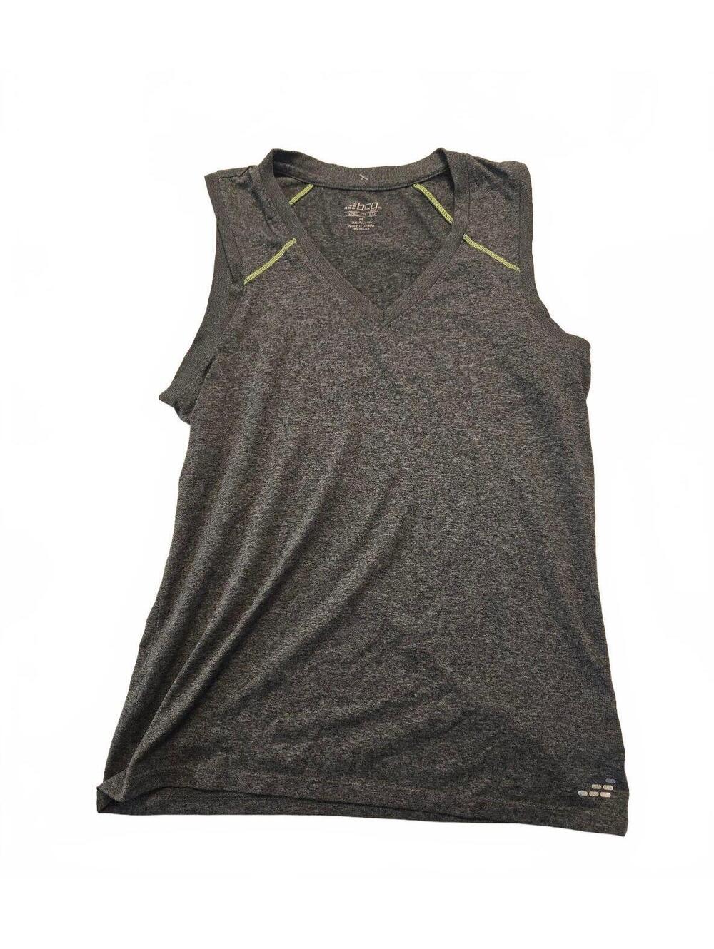 BCG Semi-Fitted Gray Sleeveless Athletic Tank Top Medium